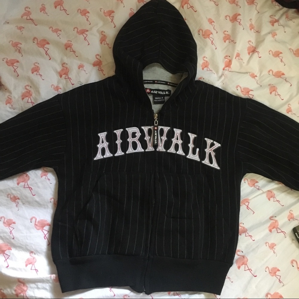 Airwalk Striped Hooded Sweater